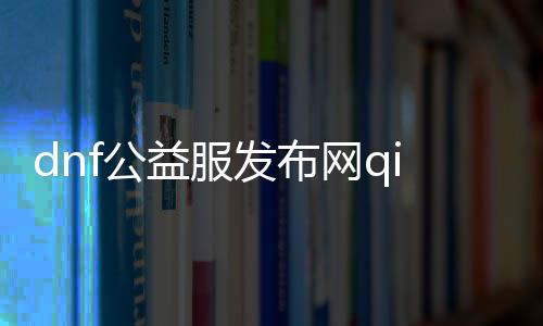 dnf公益服发布网qiaofuqi（dnf公益服发布网cdk裂痕）