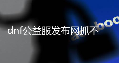dnf公益服发布网抓不到外掛（dnf公益服发布网gm东西）