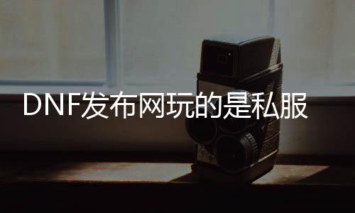 DNF发布网玩的是私服处事器