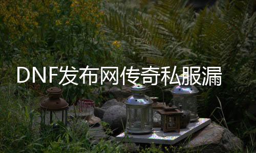 DNF发布网传奇私服裂痕怎么刷元宝（传奇DNF发布网版）