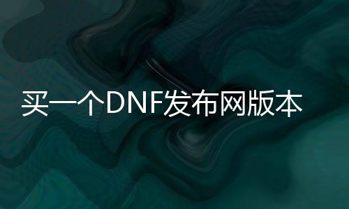 买一个DNF发布网版本要几多钱