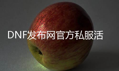 DNF发布网官方私服勾当