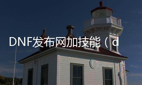 DNF发布网加技术（dnf技术加点大全2021）