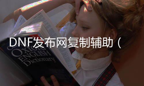 DNF发布网复制帮助（dnf复制东西）