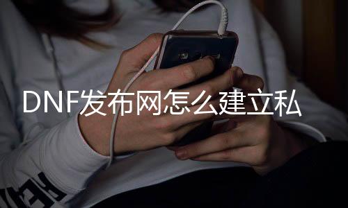 DNF发布网怎么成立私服