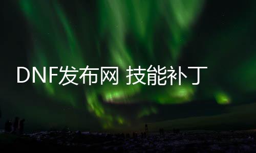 DNF发布网 技术补丁怎么用（DNF发布网技术补丁会不会封号）
